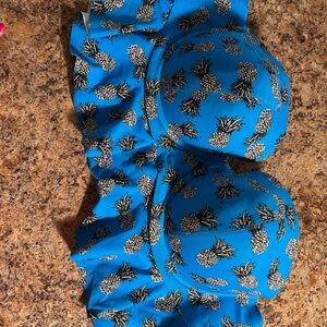 Torrid Blue Pineapple Bikini Top